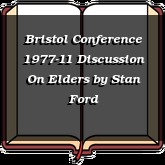 Bristol Conference 1977-11 Discussion On Elders