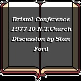 Bristol Conference 1977-10 N.T.Church Discussion