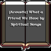 (Acoustic) What a Friend We Have