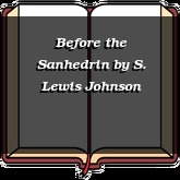 Before the Sanhedrin