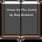 Jesus As The Lamb
