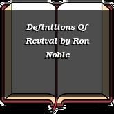 Definitions Of Revival