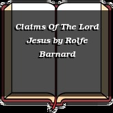 Claims Of The Lord Jesus