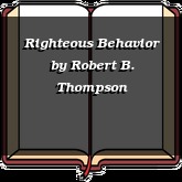 Righteous Behavior