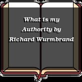 What is my Authority