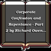 Corporate Confession and Repentance - Part 2