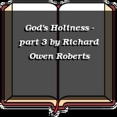 God's Holiness - part 3