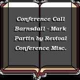 Conference Call Barnsdall - Mark Partin