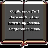 Conference Call Barnsdall - Alan Martin