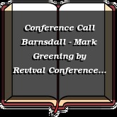 Conference Call Barnsdall - Mark Greening