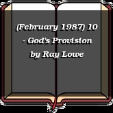 (February 1987) 10 - God's Provision