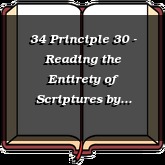 34 Principle 30 - Reading the Entirety of Scriptures