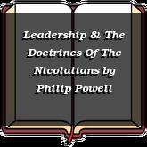 Leadership & The Doctrines Of The Nicolaitans