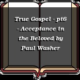True Gospel - pt6 - Acceptance in the Beloved