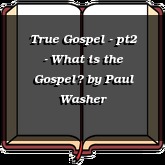 True Gospel - pt2 - What is the Gospel?