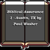 Biblical Assurance 1 - Austin, TX