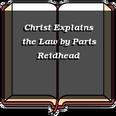 Christ Explains the Law