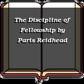 The Discipline of Fellowship