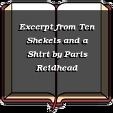 Excerpt from Ten Shekels and a Shirt