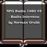 NPG Radio 1980 #5 - Radio Interview