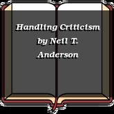 Handling Criticism