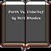 Faith Vs. Unbelief