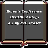 Koronis Conference 1970-06 2 Kings 4;1