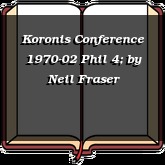 Koronis Conference 1970-02 Phil 4;