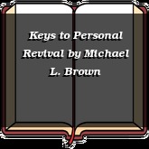 Keys to Personal Revival