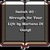 Isaiah 40 - Strength for Your Life