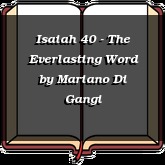 Isaiah 40 - The Everlasting Word