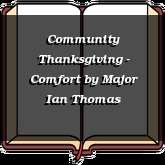 Community Thanksgiving - Comfort