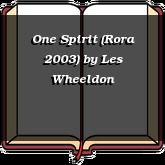 One Spirit (Rora 2003)