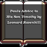 Pauls Advice to His Son Timothy
