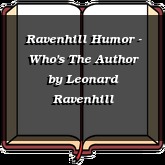 Ravenhill Humor - Who's The Author