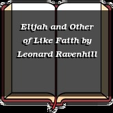 Elijah and Other of Like Faith