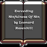 Exceeding Sinfulness Of Sin