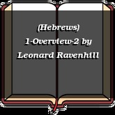 (Hebrews) 1-Overview-2