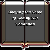Obeying the Voice of God