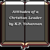 Attitudes of a Christian Leader
