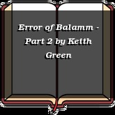 Error of Balamm - Part 2