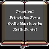 Practical Principles For a Godly Marriage
