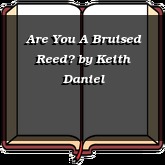 Are You A Bruised Reed?