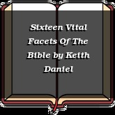 Sixteen Vital Facets Of The Bible
