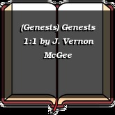 (Genesis) Genesis 1:1