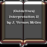 (Guidelines) Interpretation II