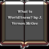 What is Worldliness?