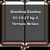 (Exodus) Exodus 31:12-17