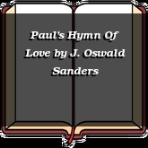Paul's Hymn Of Love