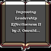 Improving Leadership Effectiveness II